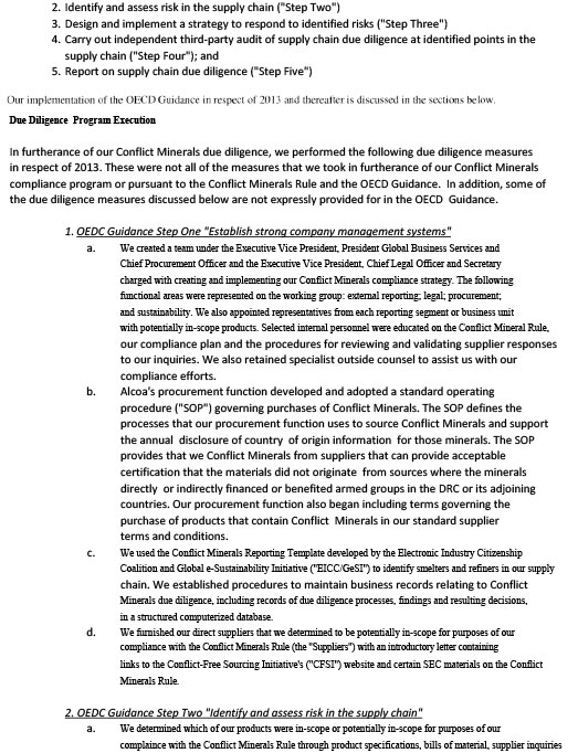 Conflict Management Statements from Approved Mill Sources #12