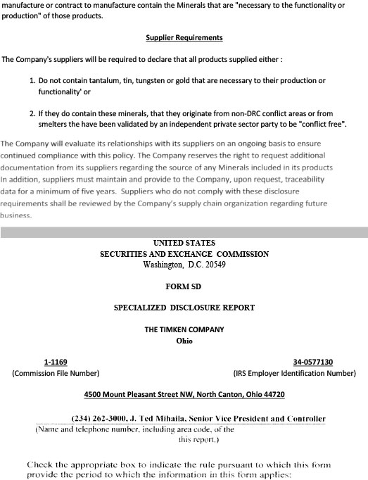 Conflict Management Statements from Approved Mill Sources #2