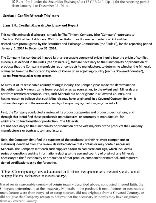 Conflict Management Statements from Approved Mill Sources #3